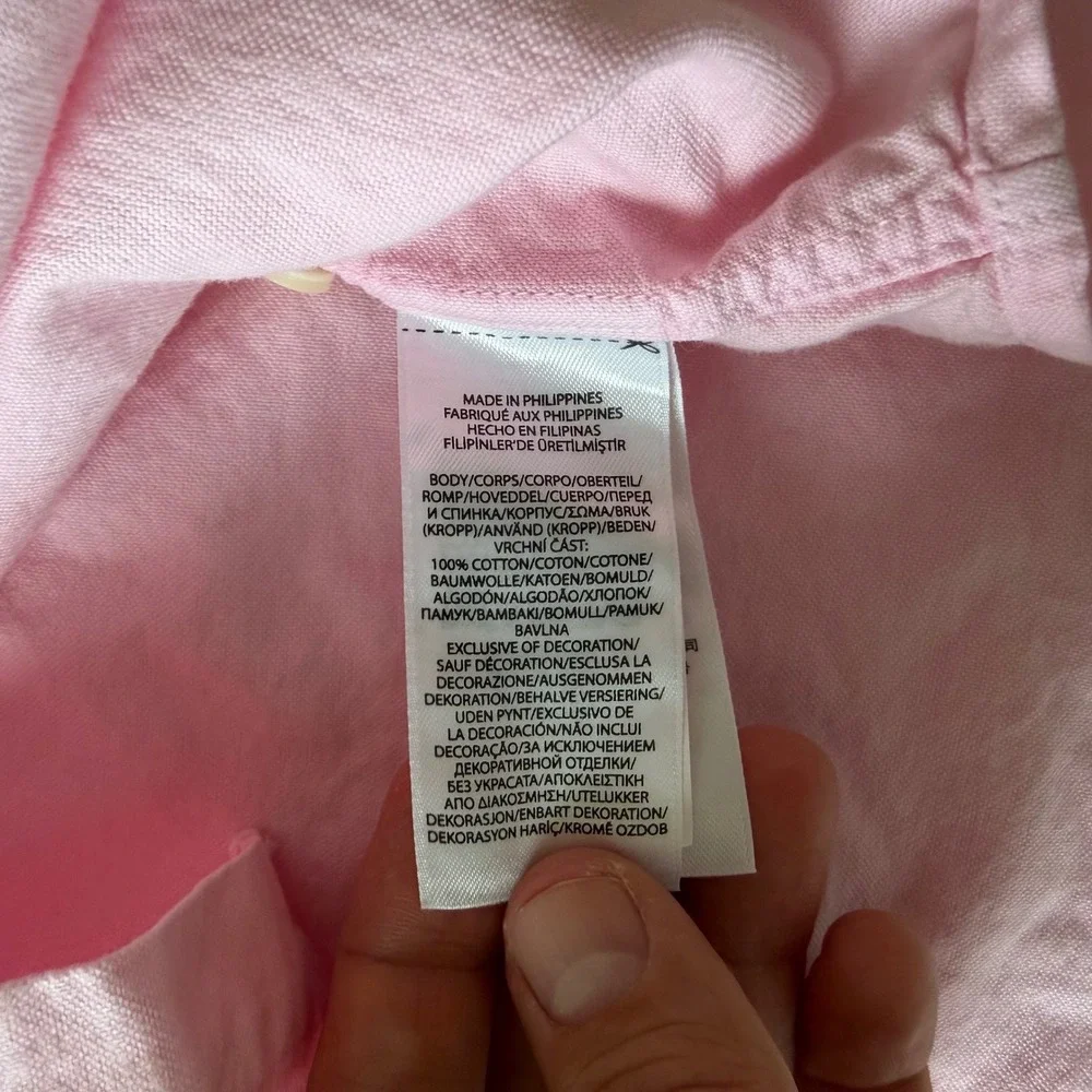 Polo Ralph Lauren XL Pink Oxford Button Down Shirt Classic‎ Fit Long Sleeve